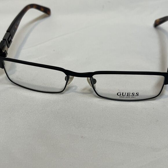 Guess GU 1701 BLK 50 16 140 Eyeglass FRAMES ONLY Black Metal Full Rim - Picture 2 of 6
